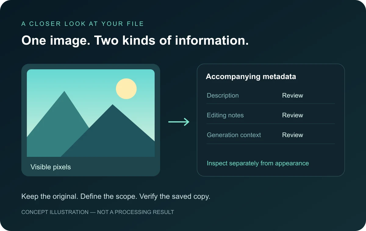 AI Metadata Remover preview